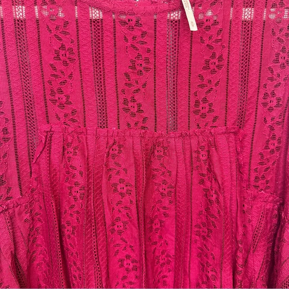 Free People Tu Es La Lace Mini Dress Size Medium
